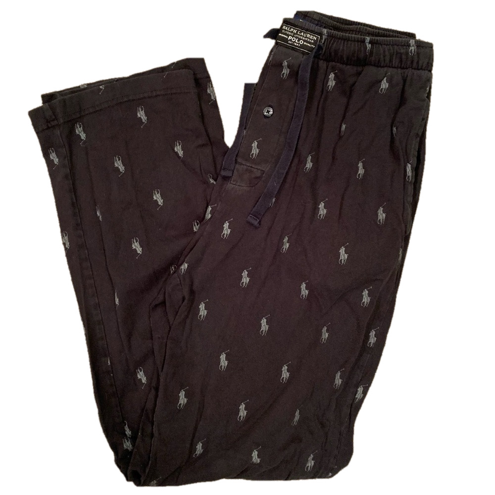 Polo by Ralph Lauren Repeat Logo Sleepwear Pants Size S - Picture 2 of 5